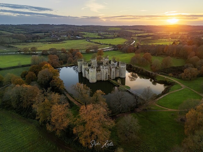 Bodiam Castle Sunset